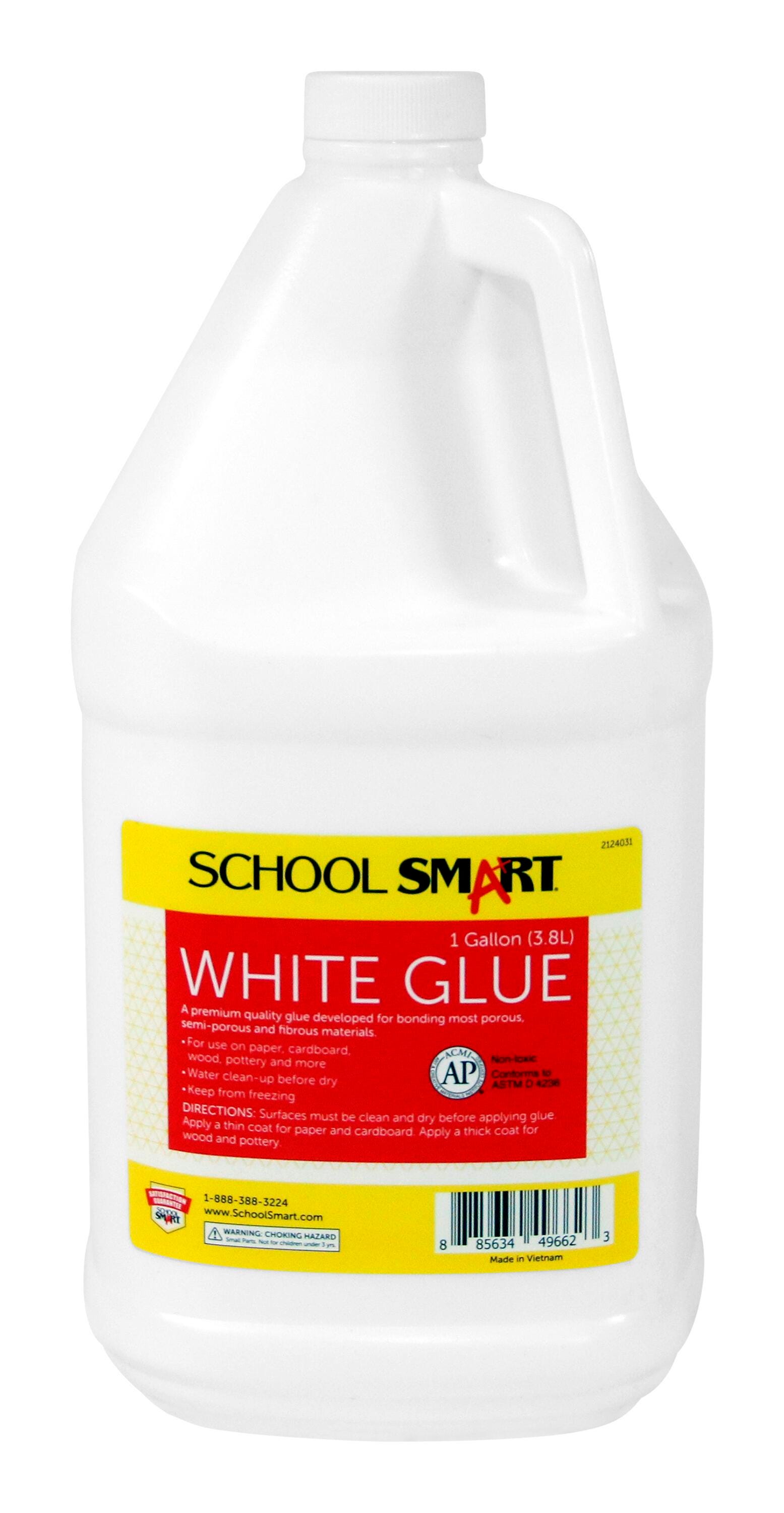 School Smart White School Glue, 1 Gallon 2124031